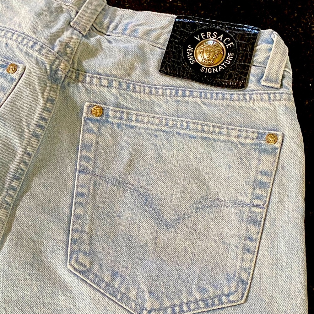 Versace faded Jeans.